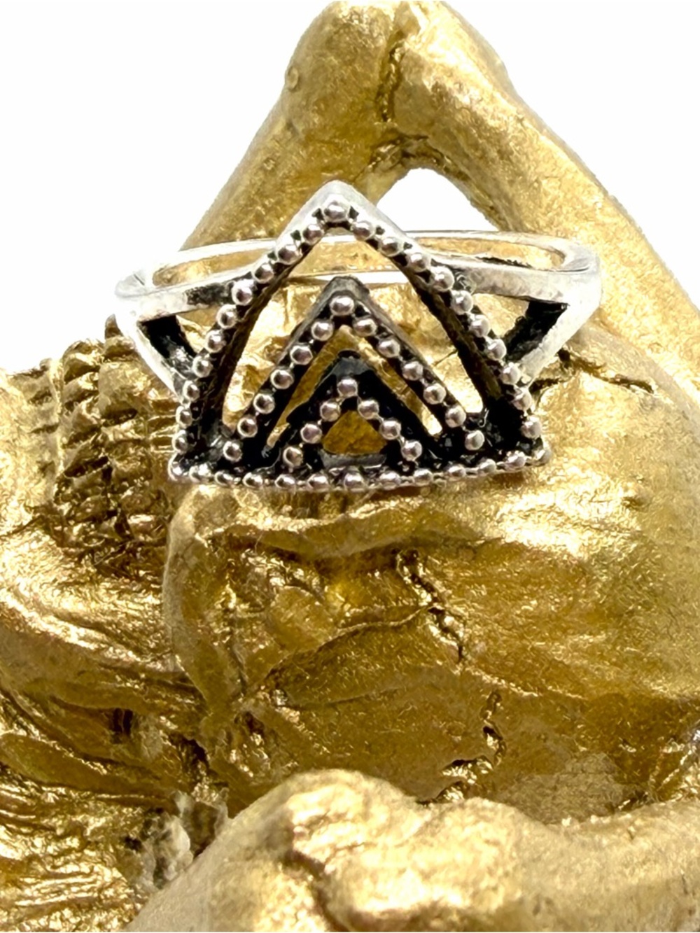 4 Silver Plated Boho Assorted Rings - Picture 4 of 7